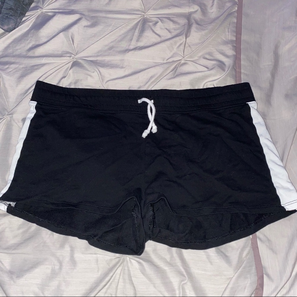 Black and White Sweatshort
